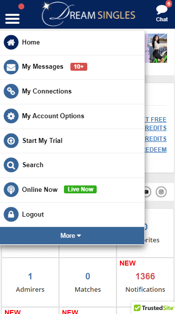 How to Find a Specific Member on Dream Singles