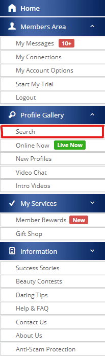 How to Find a Specific Member on Dream Singles
